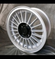 Maxilite Alpina style wheels 7x16 silver/black centre