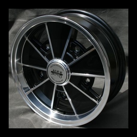 Maxilite BRM style wheels 5.5x15 black/diamond cut