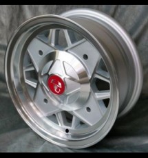 Maxilite Abarth style wheels 5x12 silver/diamond cut