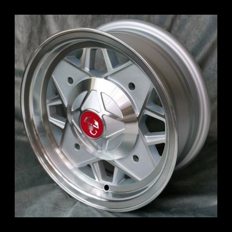Maxilite Abarth style wheels 5x12 silver/diamond cut