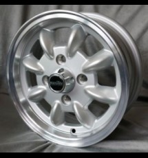 Maxilite Minilite style wheels 5x12 silver/diamond cut