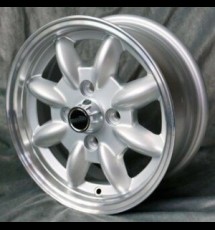 Maxilite Minilite style wheels 5.5x13 silver/diamond cut