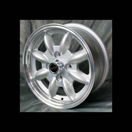 Maxilite Minilite style wheels 5.5x15 silver/diamond cut