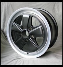 Maxilite 5 spoke style wheels 7.5x17 matt black/diamond cut