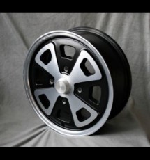 Maxilite 4 spoke style wheels 5.5x15 matt black/diamond cut