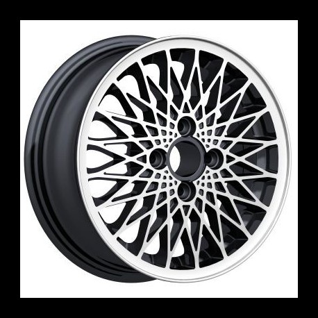 Maxilite Turbo style wheels 6x15 black/diamond cut