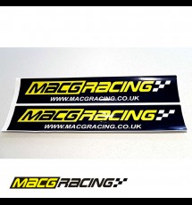 MacG Racing Stickers/Decals, Number Plate - 520x110mm