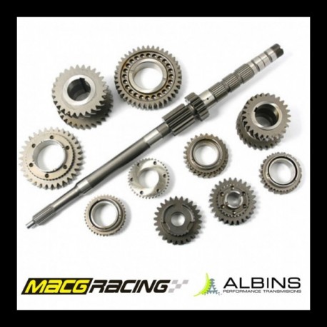Porsche 915 1st gear set - includes new one piece primary shaft with integral 1st gear and matching driven gear
