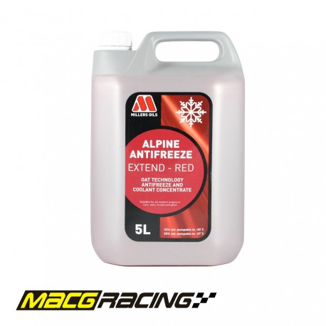 Millers Oils Alpine Antifreeze Extend Red Coolant - 5L