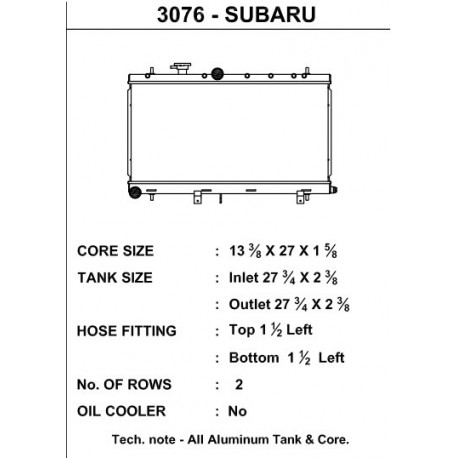 02-07 Subaru Impreza (WRX/STI - w/ filler neck)